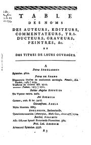 Cover of: Catalogue des livres de la bibliothéque de M. Pierre Antoine Bolongaro-Crevenna. by Crevenna, Pietro Antonio known also as Bolongaro-Crevenna