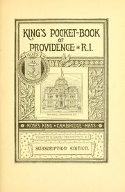 Cover of: King's pocket-book of Providence, R.I