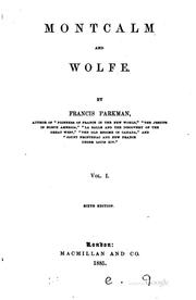 Cover of: Montcalm and Wolfe.