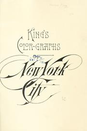 Cover of: King's color-graphs of New York city. by Moses King