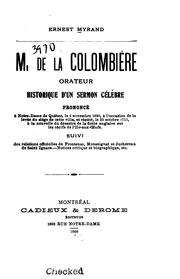 M. de La Colombière; orateur by Myrand, Ernest