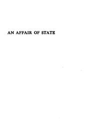 Cover of: An  affair of state by J. C. Snaith