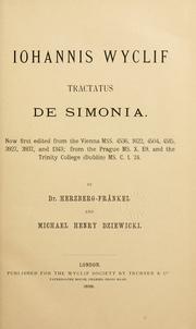 Cover of: Iohannis Wyclif Tractatus de simonia. by John Wycliffe
