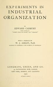 Cover of: Experiments in industrial organization