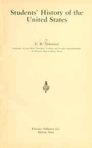 Cover of: Students' history of the  United States by Alva Bruce Alderman