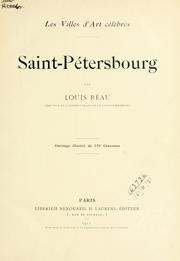 Cover of: Saint Pétersbourg by Réau, Louis