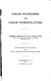 Cover of: Color standards and color nomenclature