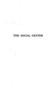 Cover of: The social center by Ward, Edward J.