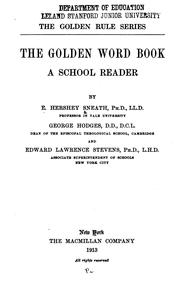 Cover of: The golden word book: a school reader
