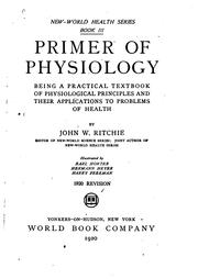 Cover of: Primer of physiology by John W. Ritchie