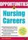 Cover of: Opportunities in Nursing Careers