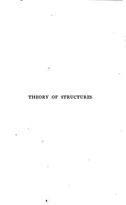 Cover of: Theory of structures