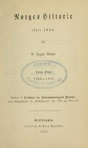 Cover of: Norges historie efter 1814. by Yngvar Nielsen