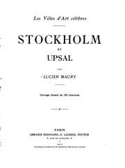 Stockholm et Upsal by Maury, Lucien