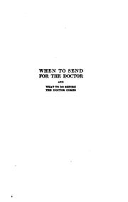 Cover of: When to send for the doctor by Frieda E. Lippert