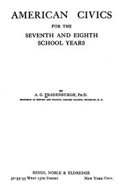 Cover of: American civics for the seventh and eighth school years