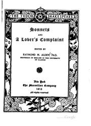 Cover of: Sonnets and A lover's complaint by William Shakespeare