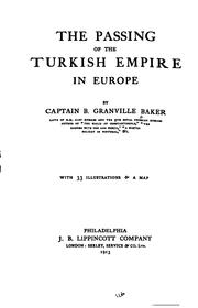 Cover of: The passing of the Turkish empire in Europe