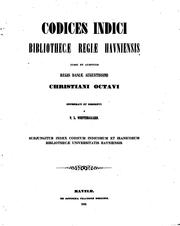 Cover of: Codices orientales Bibliothecæ regiæ haviensis jussu et auspiciis regis Daniæ augustissimi Christiani Octavi enumerati et descripti ... by Kongelige Bibliotek (Denmark)