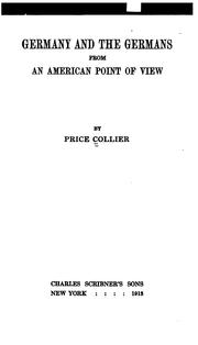 Cover of: Germany and the Germans from an American point of view by Price Collier