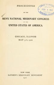 Cover of: Proceedings of the Men