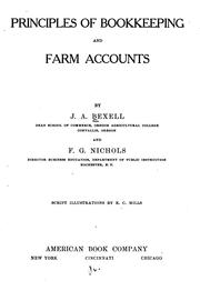 Cover of: Principles of bookkeeping and farm accounts