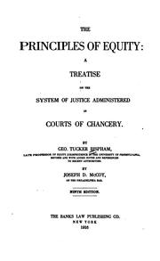 Cover of: The principles of equity by George Tucker Bispham, George Tucker Bispham