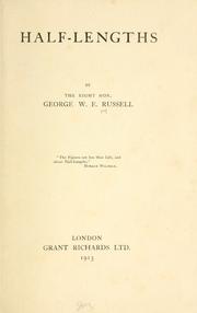 Cover of: Half-lengths by George William Erskine Russell