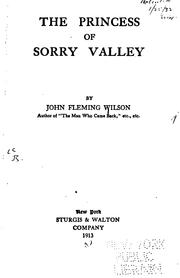 Cover of: The princess of Sorry Valley
