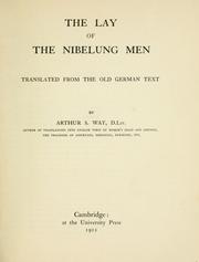 Cover of: The lay of the Nibelung men