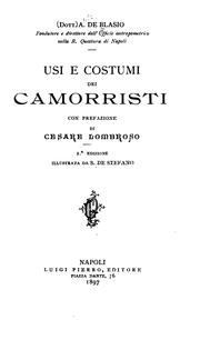 Cover of: Usi e costumi dei camorristi by Abele De Blasio