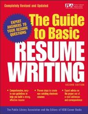 Cover of: The guide to basic resume writing