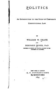 Cover of: Politics by William W. Crane