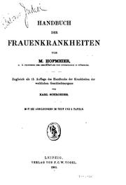 Cover of: Handbuch der frauenkrankheiten