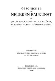 Cover of: Geschichte des barock in Spanien by Otto Schubert