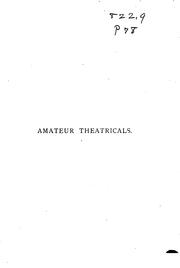Cover of: Amateur theatricals