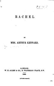 Cover of: Rachel by Nina H. Kennard