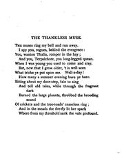 Cover of: The thankless muse by Henry A. Beers