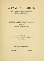 Cover of: family quarrel | George Murray Klepfer