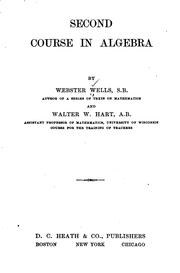 Cover of: Second course in algebra