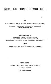 Cover of: Recollections of writers. by Charles Cowden Clarke