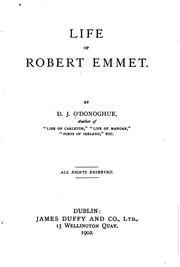 Cover of: Life of Robert Emmet. | D. J. O