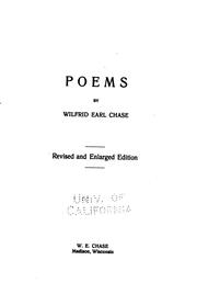 Poems by Wilfrid Earl Chase