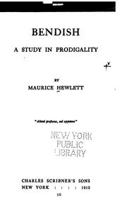 Cover of: Bendish by Maurice Henry Hewlett