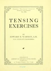 Cover of: Tensing exercises by Warman, Edward Barrett