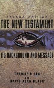 Cover of: New Testament | Thomas D. Lea