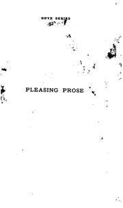 Cover of: Pleasing prose