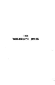 Cover of: The thirteenth juror: a tale out of court