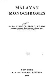 Cover of: Malayan monochromes.