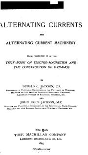 Cover of: Alternating currents and alternating current machinery.